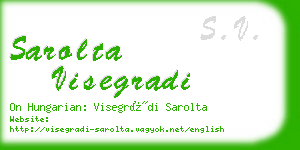 sarolta visegradi business card